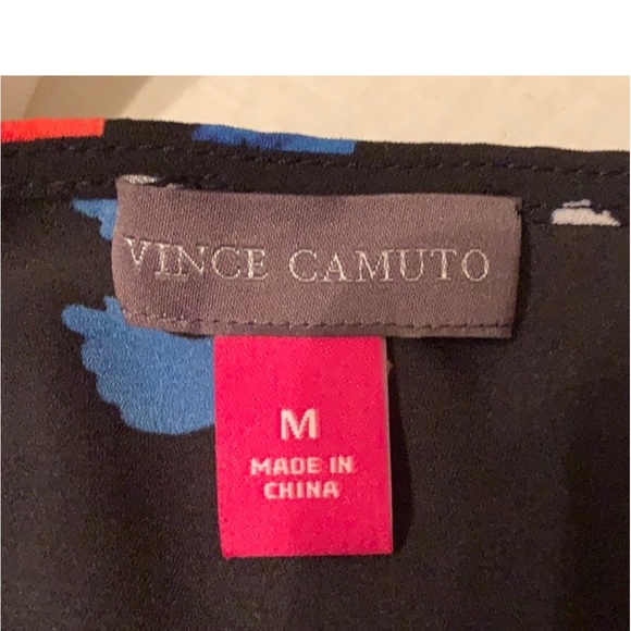 Vince Camuto Cold Shoulder Blouse in Rich Black, Size Medium - Picture 9 of 12